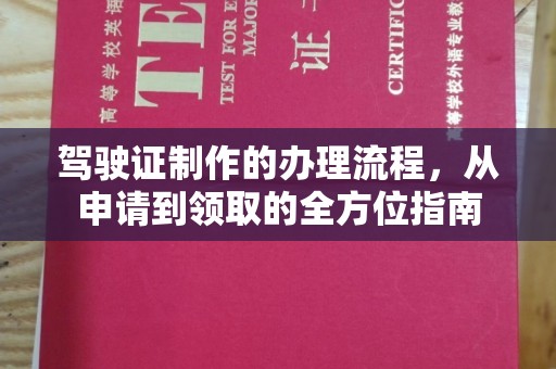 彭阳驾驶证制作的办理流程，从申请到领取的全方位指南