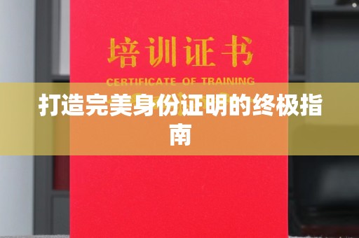 彭阳打造完美身份证明的终极指南