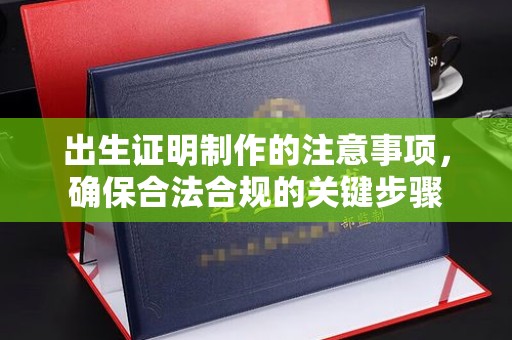 彭阳出生证明制作的注意事项，确保合法合规的关键步骤
