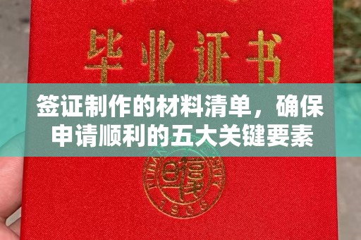 彭阳签证制作的材料清单，确保申请顺利的五大关键要素