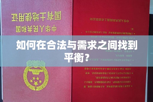 彭阳如何在合法与需求之间找到平衡？