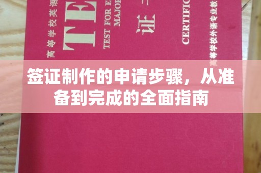 彭阳签证制作的申请步骤，从准备到完成的全面指南