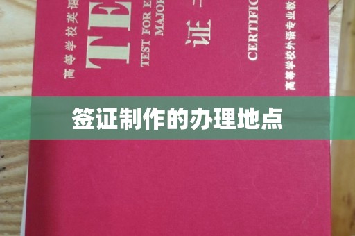 彭阳签证制作的办理地点
