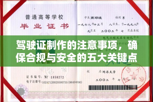 彭阳驾驶证制作的注意事项，确保合规与安全的五大关键点