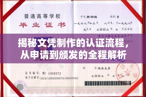 彭阳揭秘文凭制作的认证流程，从申请到颁发的全程解析